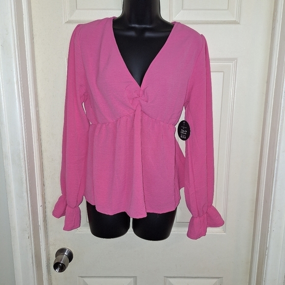 Jolie & joy pink blouse size medium - Picture 1 of 5